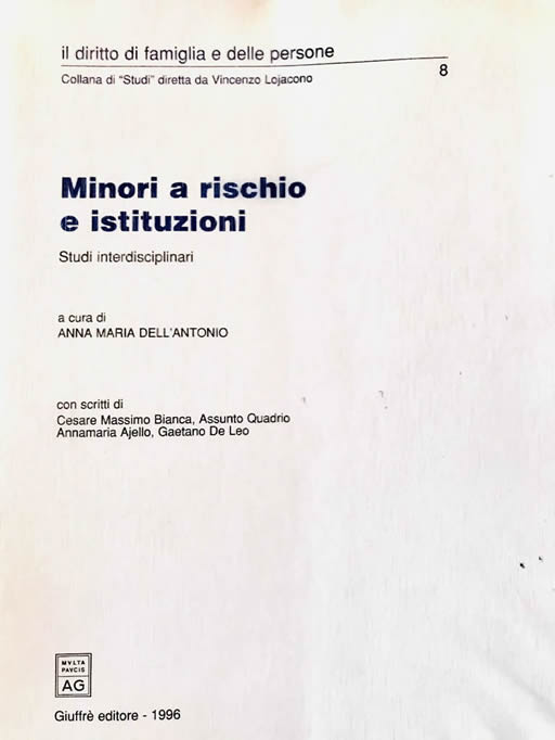Minori a rischio e Istituzioni